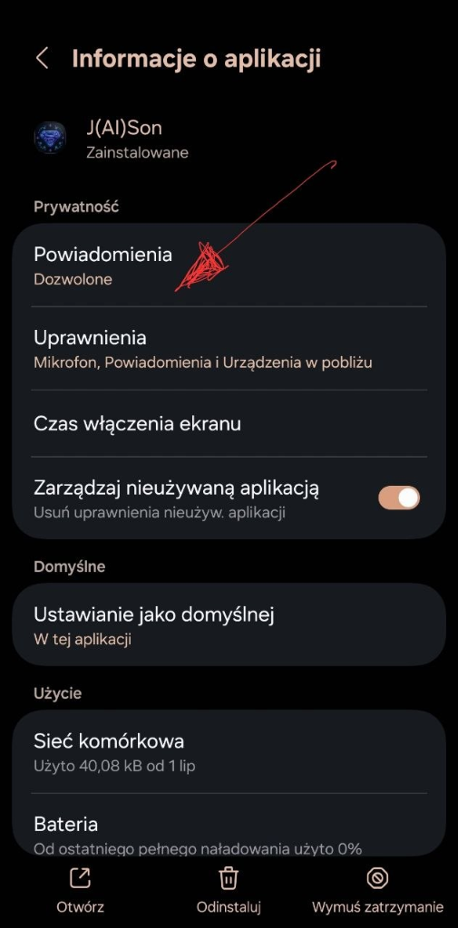 Włączenie powiadomień
